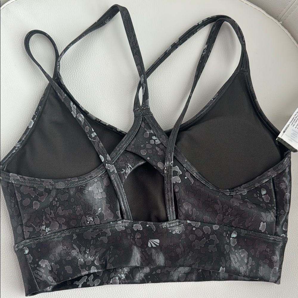 Women's Rosin Ink Watercolor Patterned Sports Bra - Picture 4 of 5